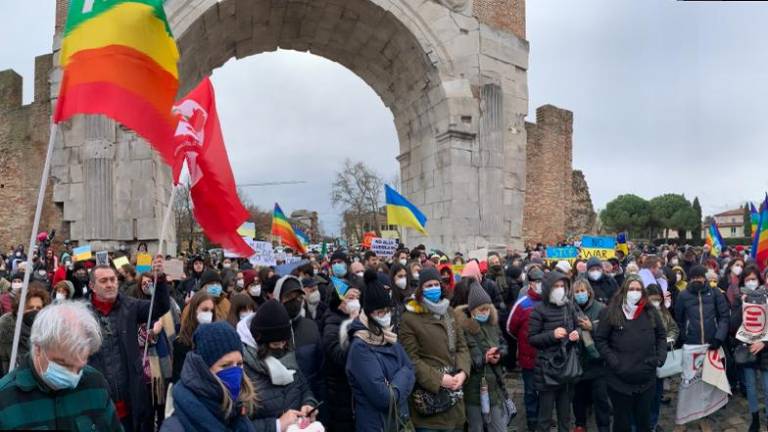 Ucraina, Cgil e Anpi di Rimini tornano in piazza per la pace Ucraina, Cgil e Anpi di Rimini tornano in piazza per la pace