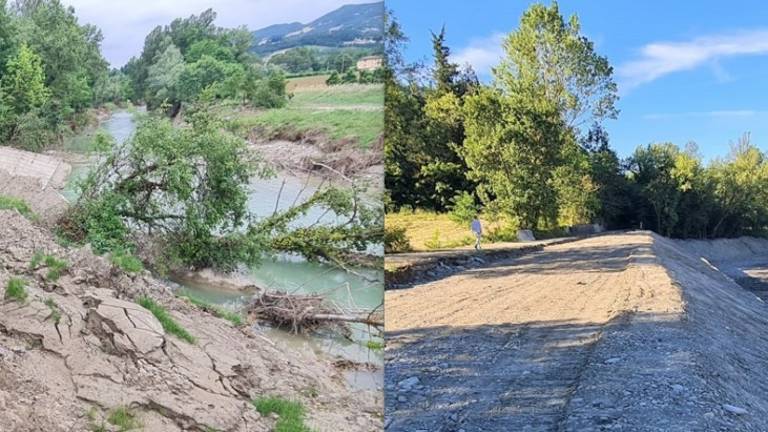 Meldola, sponda destra del Bidente: Strada Gualdo Ribatta è ormai sistemata Meldola, sponda destra del Bidente: Strada Gualdo Ribatta è ormai sistemata