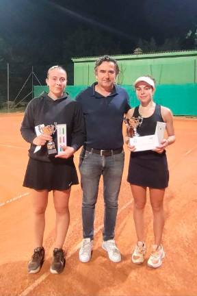 La premiazione del singolare femminile La premiazione del singolare femminile