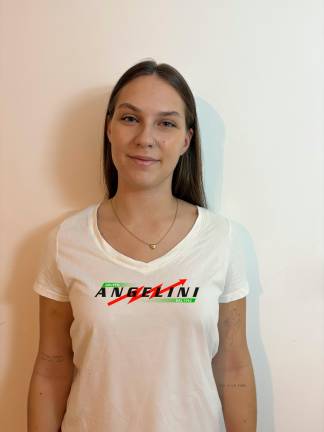 Isabel Menini, schiacciatrice dell’Elettromeccanica Angelini Cesena 2025/26 Isabel Menini, schiacciatrice dell’Elettromeccanica Angelini Cesena 2025/26