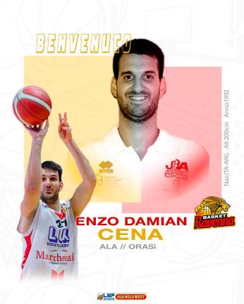 L’OraSì Ravenna ufficializza l’acquisto dell’ala Enzo Cena L’OraSì Ravenna ufficializza l’acquisto dell’ala Enzo Cena
