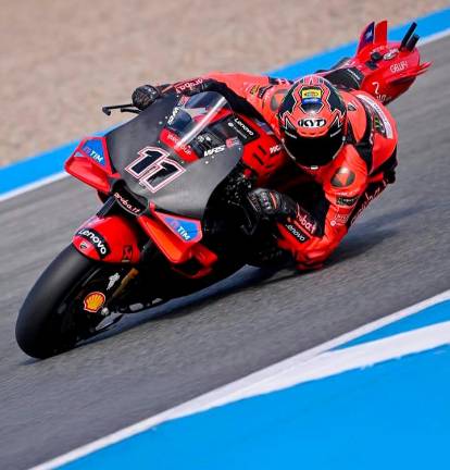 Nicolò Bulega ai test di Jerez Nicolò Bulega ai test di Jerez