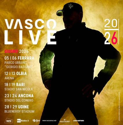 Vasco Rossi in tour nel 2026: le date e i biglietti Vasco Rossi in tour nel 2026: le date e i biglietti