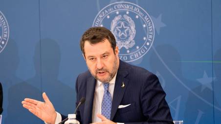 Il ministro dei Trasporti Matteo Salvini