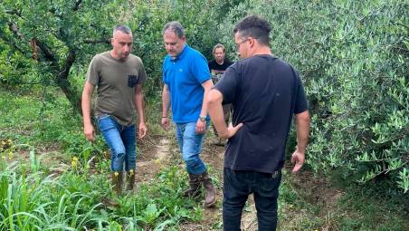 Un sopralluogo nei terreni di Longiano