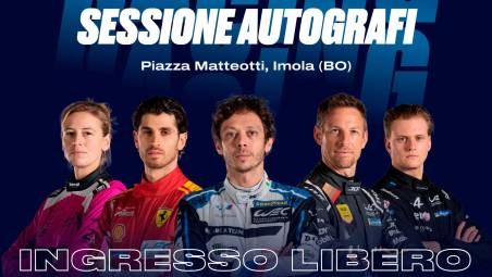 A Imola c’è Valentino Rossi in piazza a firmare autografi: appuntamento al 18 aprile verso la “6 Ore di Imola”