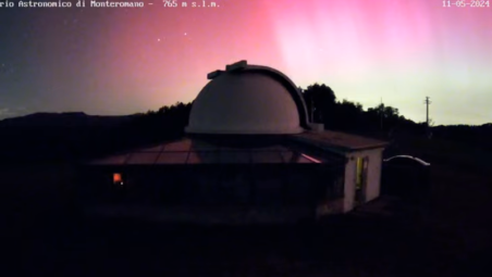 Aurora Boreale visibile dalla Romagna. Le serate all’osservatorio di Monte Romano ripartono con un evento eccezionale