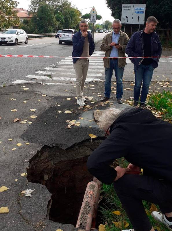 Il sopralluogo per i danni da alluvione Il sopralluogo per i danni da alluvione
