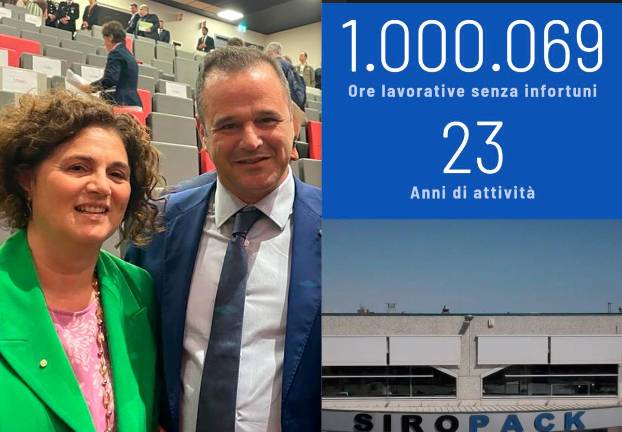 Cesenatico, l’orgoglio di Siropack: “Un milione di ore lavorative senza infortuni, grazie a tutti i nostri collaboratori” Cesenatico, l’orgoglio di Siropack: “Un milione di ore lavorative senza infortuni, grazie a tutti i nostri collaboratori”