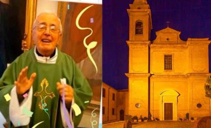 Don Giancarlo e la chiesa della Collegiata Don Giancarlo e la chiesa della Collegiata