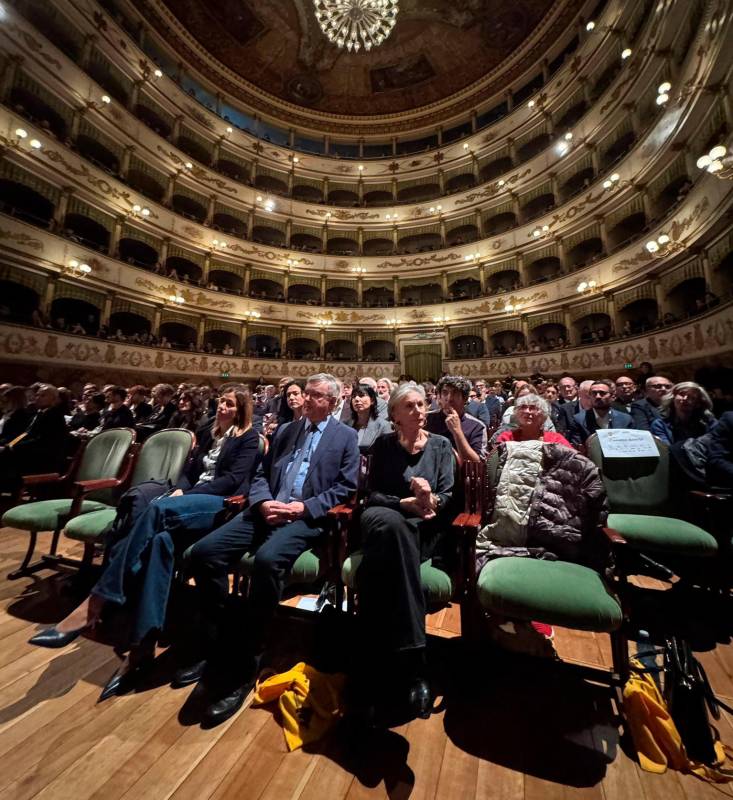 Alessandro Barbero al Teatro Bonci (Zanotti) Alessandro Barbero al Teatro Bonci (Zanotti)
