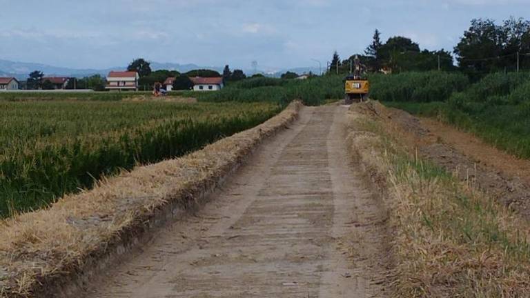 Cesenatico, ciclovia del Pisciatello: procedono i lavori nell'ultimo tratto Cesenatico, ciclovia del Pisciatello: procedono i lavori nell'ultimo tratto