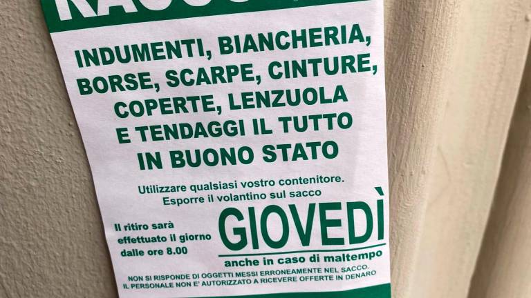 Uno dei volantini comparsi a Lugo Uno dei volantini comparsi a Lugo