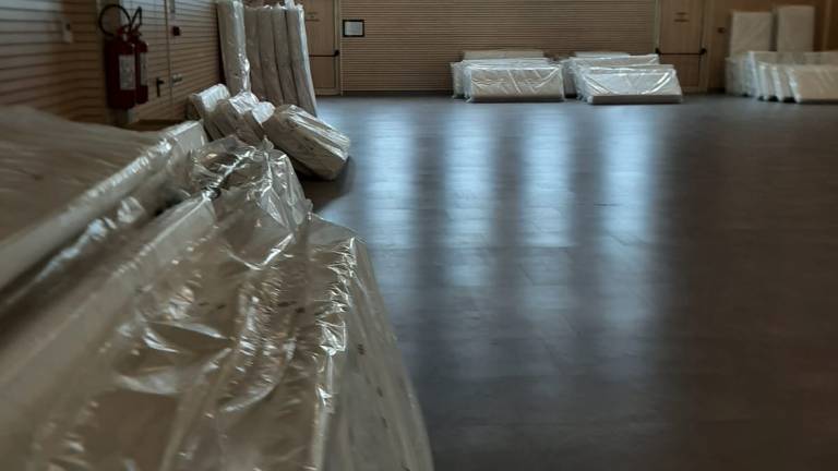 Alla Fiera di Cesena allestito un centro per accogliere i volontari da fuori città Alla Fiera di Cesena allestito un centro per accogliere i volontari da fuori città