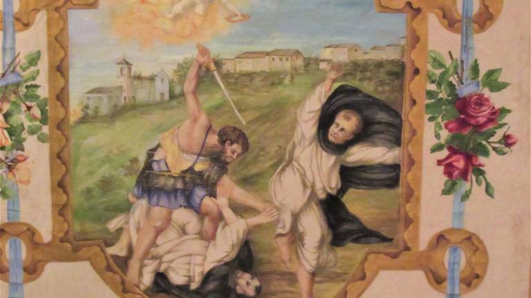 Sogliano, furto in chiesa a Montepetra. Rubato stendardo dell'800 Sogliano, furto in chiesa a Montepetra. Rubato stendardo dell'800