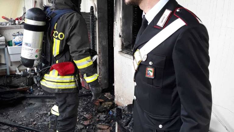 Bellaria, anziana salvata da un incendio Bellaria, anziana salvata da un incendio