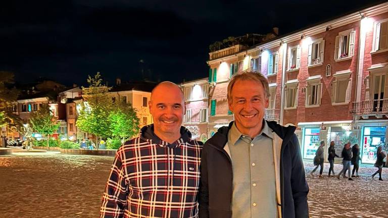 Jurgen Klinsmann con Eric Malatesta Jurgen Klinsmann con Eric Malatesta