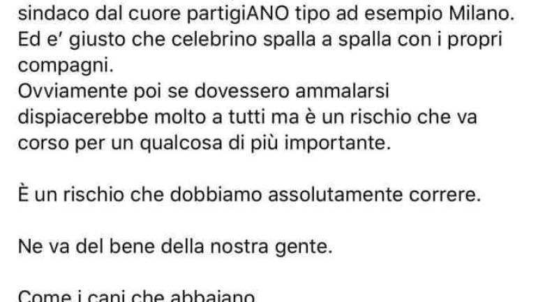 Forlì, frasi choc del consigliere leghista contro i partigiani Forlì, frasi choc del consigliere leghista contro i partigiani