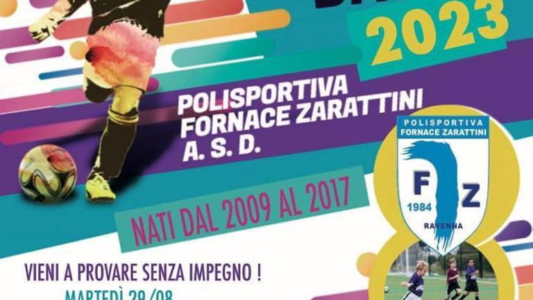 La polisportiva Fornace Zarattini apre le porte per quattro giornate di open day La polisportiva Fornace Zarattini apre le porte per quattro giornate di open day