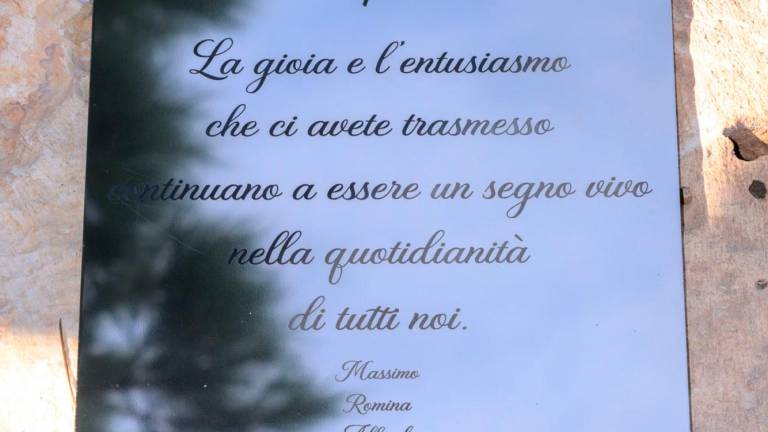 Tragedia del Centro 21 di Riccione. Massimo, Romina, Maria, Valentina, Francesca, Rossella e Alfredo per sempre: piantati gli alberi in loro ricordo Tragedia del Centro 21 di Riccione. Massimo, Romina, Maria, Valentina, Francesca, Rossella e Alfredo per sempre: piantati gli alberi in loro ricordo
