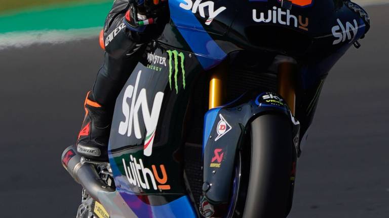 Moto2, uno scatenato Marini in pole a Misano Moto2, uno scatenato Marini in pole a Misano