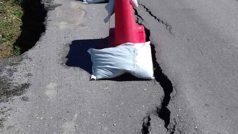Frana sulla strada Rimini Montescudo: senso unico alternato Frana sulla strada Rimini Montescudo: senso unico alternato
