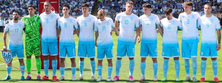 I Titani prima del match con la Bosnia (Foto Fsbih) I Titani prima del match con la Bosnia (Foto Fsbih)