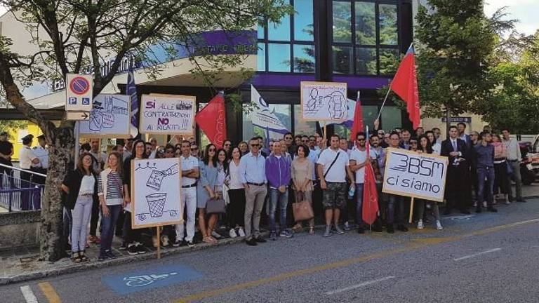 Bsm, ieri i lavoratori in sciopero. Ma Abs: «Serve responsabilità» Bsm, ieri i lavoratori in sciopero. Ma Abs: «Serve responsabilità»