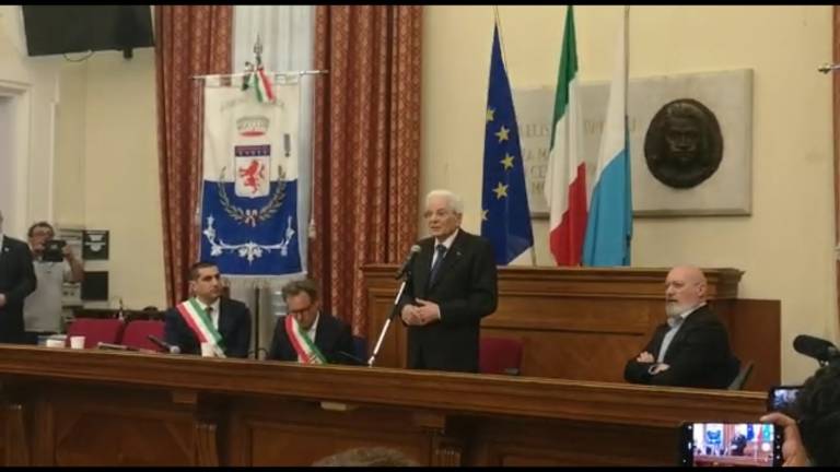 Mattarella incontra a Faenza tutti i sindaci delle città colpite dall'alluvione in Romagna Mattarella incontra a Faenza tutti i sindaci delle città colpite dall'alluvione in Romagna