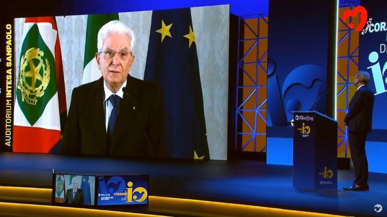 Mattarella al Meeting di Rimini: Vaccinarsi è un atto d'amore verso i più deboli - Gallery Mattarella al Meeting di Rimini: Vaccinarsi è un atto d'amore verso i più deboli - Gallery