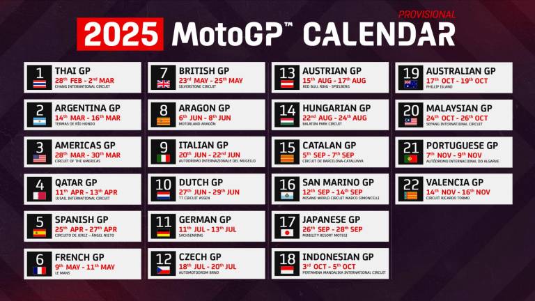 MotoGp a Misano il 12-14 settembre 2025: il calendario provvisorio MotoGp a Misano il 12-14 settembre 2025: il calendario provvisorio