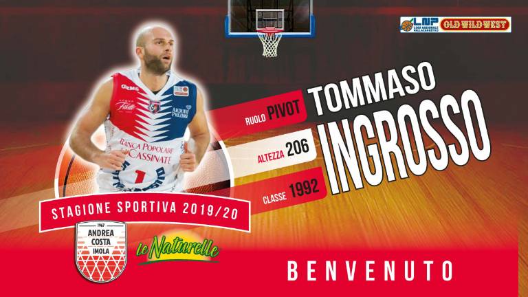 Basket, Tommaso Ingrosso a Imola Basket, Tommaso Ingrosso a Imola