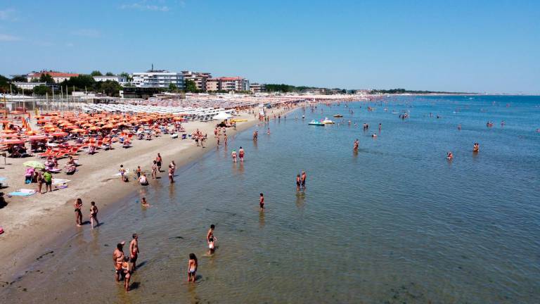 Un tratto di mare a Cesenatico Un tratto di mare a Cesenatico