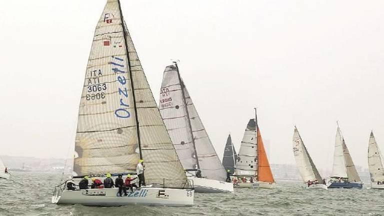 Vento e pioggia al via della sfida della Sardina Cup 2018 Vento e pioggia al via della sfida della Sardina Cup 2018