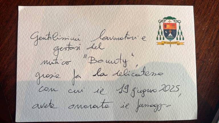 L’inizio della lettera inviata dal vescovo Anselmi L’inizio della lettera inviata dal vescovo Anselmi