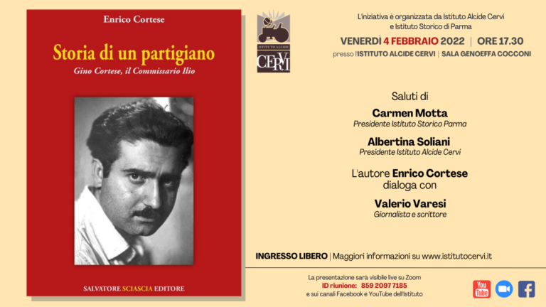 A Casa Cervi la Storia di un partigiano di Enrico Cortese A Casa Cervi la Storia di un partigiano di Enrico Cortese