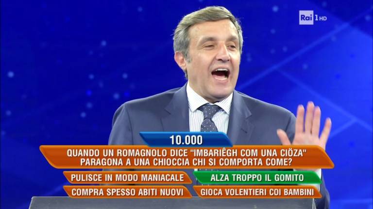 Imbariegh com una cioza: il dialetto romagnolo all'Eredità Imbariegh com una cioza: il dialetto romagnolo all'Eredità