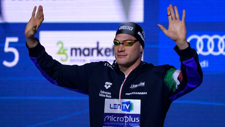 Nuoto, Europei: Sabbioni 7° col personale sui 50 dorso Nuoto, Europei: Sabbioni 7° col personale sui 50 dorso
