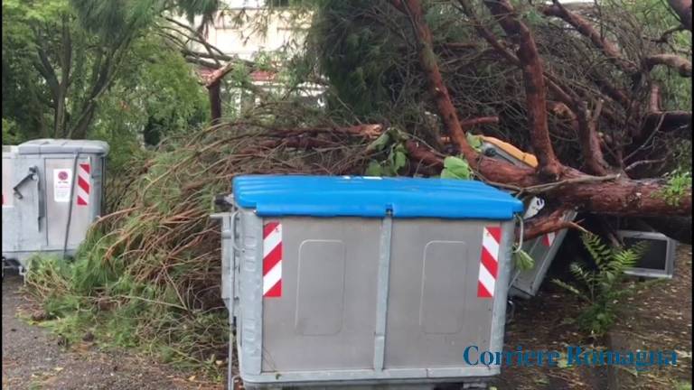Tromba marina devasta Milano Marittima, il video del disastro Tromba marina devasta Milano Marittima, il video del disastro