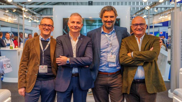 Lorenzo Mongiardo, CEO di Xenta Systems, Lorenzo Cesari, CEO di Sanguineti Chiavari, Stefano Bertezzoni, Co-Founder di Xenta Systems, Michele Marzucco, CEO di Quick Spa