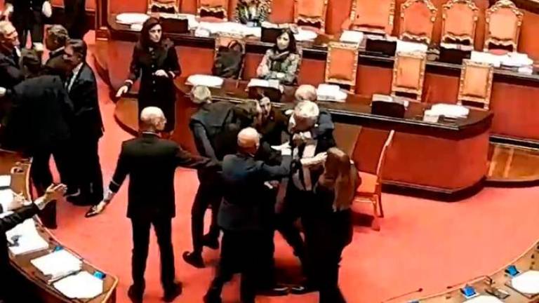 Parapiglia e rissa in Senato: coinvolto il riminese Marco Croatti, seduta sospesa VIDEO Parapiglia e rissa in Senato: coinvolto il riminese Marco Croatti, seduta sospesa VIDEO
