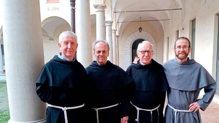 I quattro frati, padre Ottavio è il primo a sinistra I quattro frati, padre Ottavio è il primo a sinistra