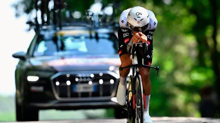 Il massese Filippo Baroncini campione del mondo Under 23 nel 2021 e recente vincitore della gara a tappe Baloise Belgium Tour Il massese Filippo Baroncini campione del mondo Under 23 nel 2021 e recente vincitore della gara a tappe Baloise Belgium Tour