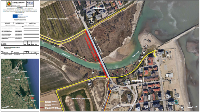 Nuova passerella ciclopedonale tra Lido di Classe e Lido di Savio: via ai lavori nel 2024 Nuova passerella ciclopedonale tra Lido di Classe e Lido di Savio: via ai lavori nel 2024