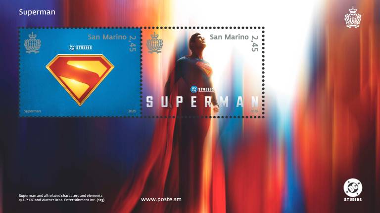 San Marino, omaggio a Superman con un francobollo San Marino, omaggio a Superman con un francobollo
