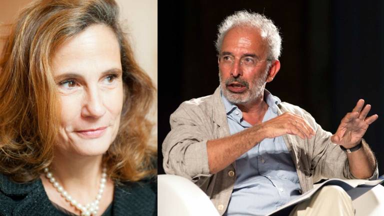 Ilaria Capua e Gad Lerner a Cervia Ilaria Capua e Gad Lerner a Cervia