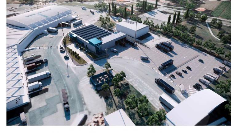 Il progetto del nuovo padiglione per il Mercato ittico al Caar Il progetto del nuovo padiglione per il Mercato ittico al Caar