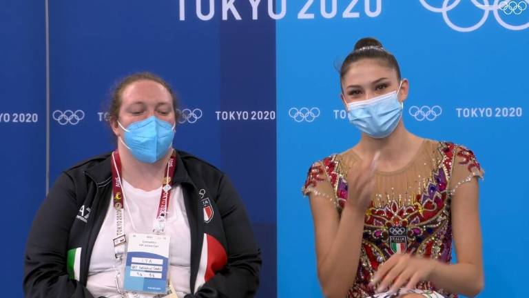 Olimpiadi, ginnastica ritmica: Baldassarri cerca lo sprint finale alle clavette Olimpiadi, ginnastica ritmica: Baldassarri cerca lo sprint finale alle clavette
