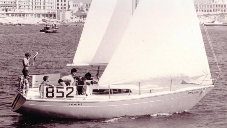 Cino Ricci e il Comet 910 alla Middle Sea Race del 1971 Cino Ricci e il Comet 910 alla Middle Sea Race del 1971