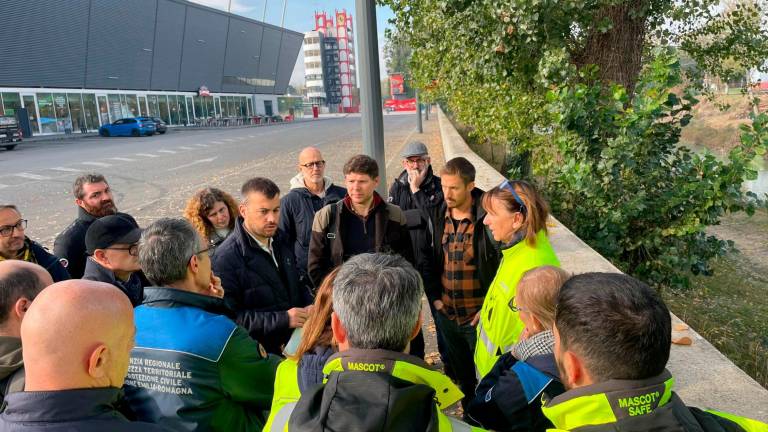 Imola, sopralluogo in zona autodromo dopo l’alluvione Imola, sopralluogo in zona autodromo dopo l’alluvione